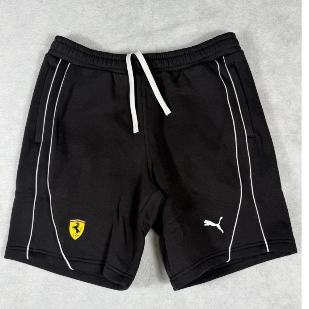 PUMA Ferrari Shorts MXL Black Puma Ferrari Scuderia Black Athletic Shorts